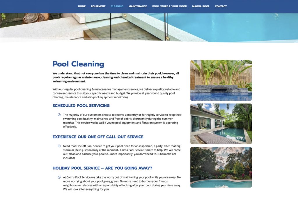 Cairns Pool Services - Bang Media